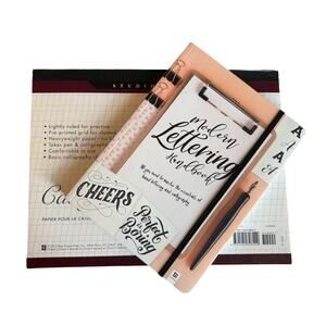 Modern Lettering Handbook Calligraphy Paper Set Crafting Skills New Year Growth